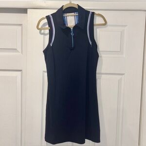 Navy Sleeveless RBX Polo Dress - size small